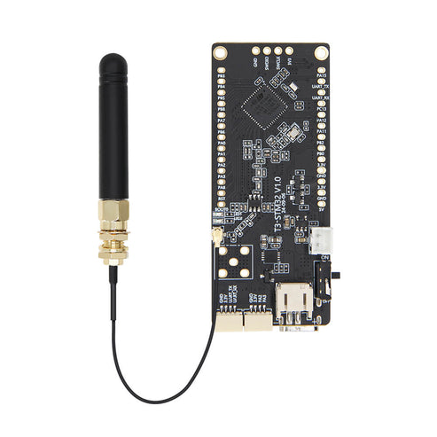 디바이스마트,MCU보드/전자키트 > 프로세서/개발보드 > ARM > Cortex-M4,LILYGO,LILYGO® T3 STM32 LoRa STM32WL 55CCU6 0.96인치 OLED 개발 보드 [Q443],STM32WL55CCU6 / 256KB 플래시 / 64KB SRAM / Cortex-M4 + Cortex-M0+ 듀얼코어 / LoRa·FSK·MSK·BPSK 변조 / 433·868·915MHz / 0.96인치 128×64 OLED / SPI 인터페이스