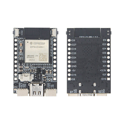 디바이스마트,오픈소스/코딩교육 > 파이썬/IoT 개발 보드 > ESP32,LILYGO,LILYGO® T7-C5 ESP32-C5-MINI-1 Wi-Fi6 BLE5 스레드/지그비 SoC [H723-01-A],ESP32-C5-MINI-1 / 4MB 플래시 / 2.4GHz·5GHz 듀얼밴드 Wi-Fi 6(802.11ax) / BLE 5 / IEEE 802.15.4 Thread·Zigbee / Qwiic 4핀 커넥터 2개 / Arduino IDE·VS Code 지원