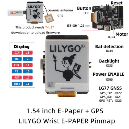 T-Wrist E-paper 1.54 Inch Display