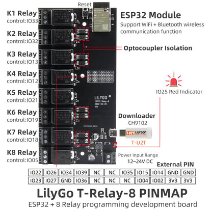 T-Relay 5V 8 Channel Relay