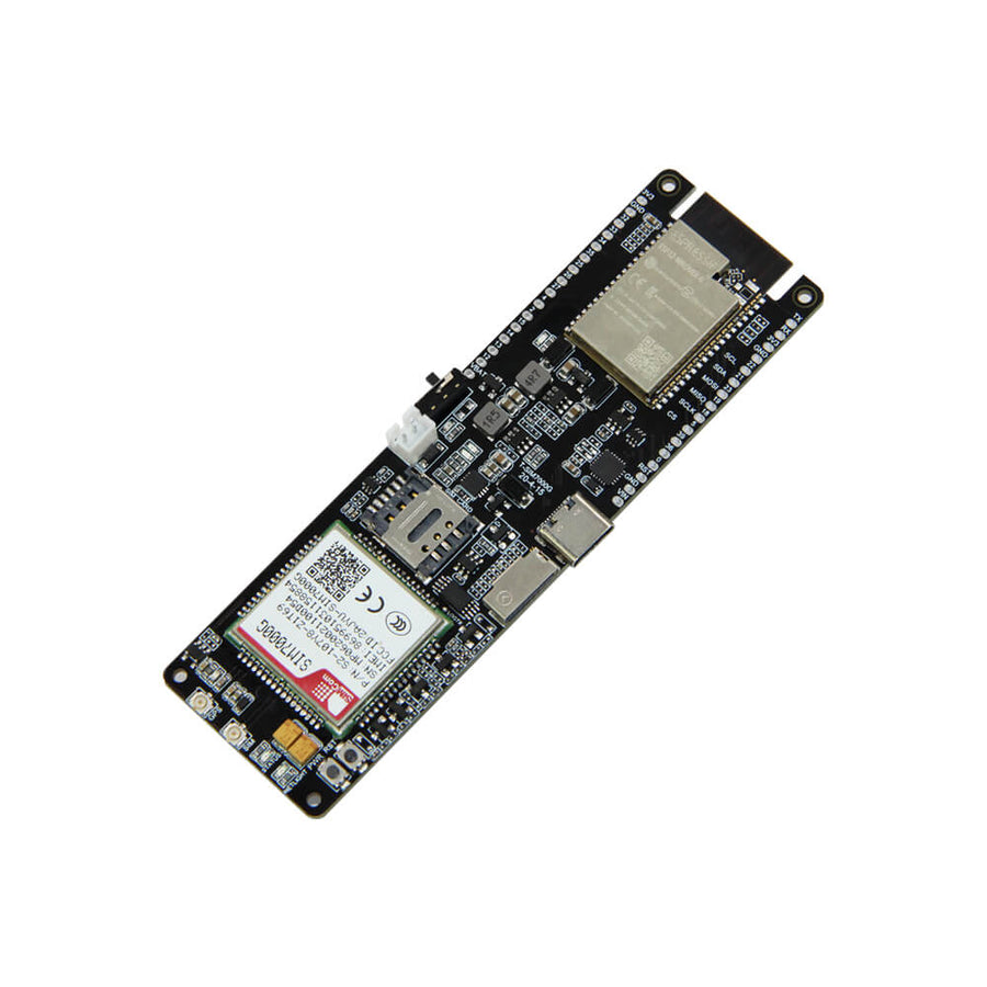 LilyGO T-SIM7000G board shown at an angle